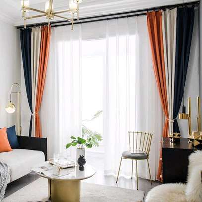 Plain colourful curtains to change the look of your home. image 2