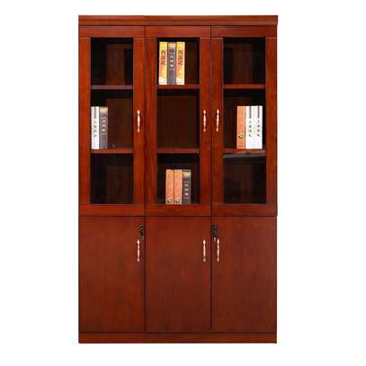 Economical Wooden Office Bookcase and Storage Cabinet image 4