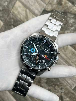 Casio edifice men's toro rosso ip steel bracelet watch sale