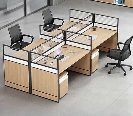 4 Way Modular Mdf Office Desk Configuration image 3