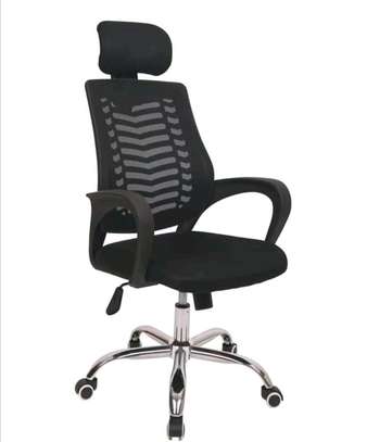 High back recliner headrest office chair image 1