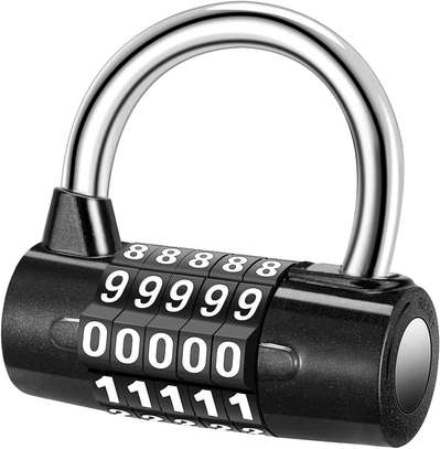 5 Digit Combination Lock Padlock image 1