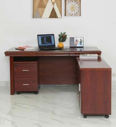 High-End Director’s Desk – Modern L-Shape Executive Desk image 5