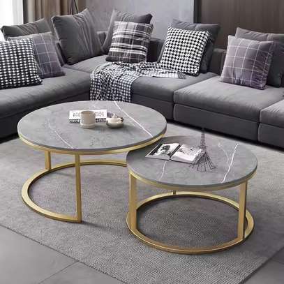 Office Table: Modern Luxury Round Coffee Office Table image 2