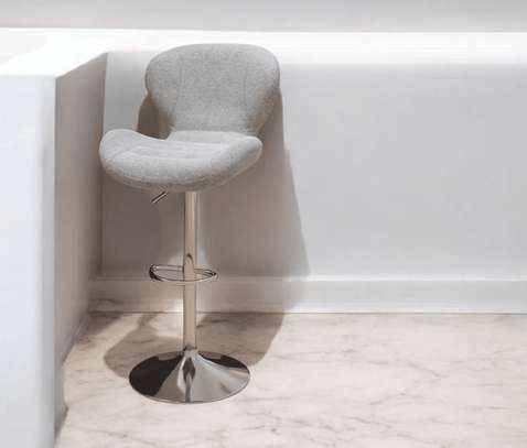 Office Barstool: Swivel Fabric Upholstered Barstool image 4