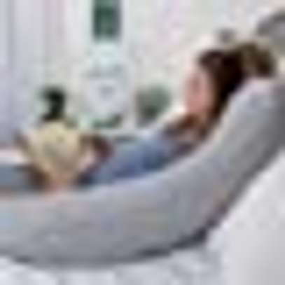 Pregnancy Pillow, Grey U-Shape Full Body Pillow image 3
