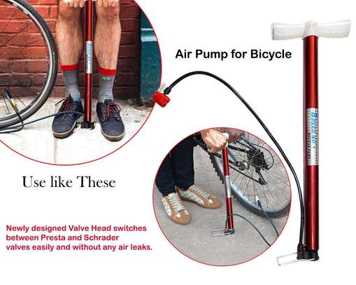 Multipurpose Aluminum Alloy Bicycle Manual Air Hand Pumps image 5