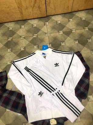 *Unisex' White Quality  Adidas  Sports Track Suits*
Assortment:s to 4xl
_Ksh.3500_ image 1