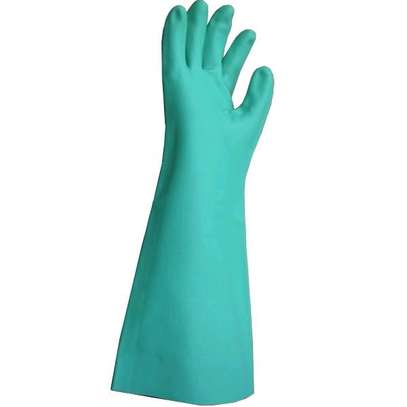 Green Nitrile Chemical Resistant Gloves image 5