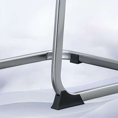 Office Chair : Metallic Chrome Office Visitor Chair image 4