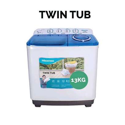 Hisense 13.5kgs top load Washing Machine Twin Tub image 1