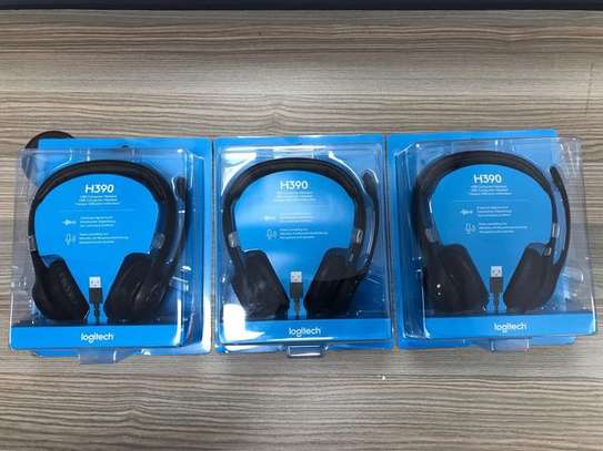 Logitech  h390 USB Headset with noise canceling Microphone image 1