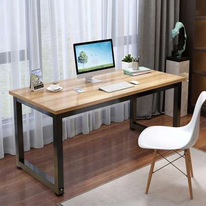 Rectangular Metal Framed Computer Working Desk image 5