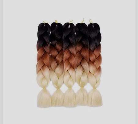 3 tone ombre braiding hair or extension image 4