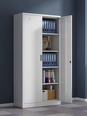 Double Door Metal Filing Cabinet with Adjustable Shelve image 2