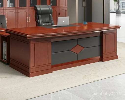 Office Desk : Office Mahogany Business Executive Desk image 10