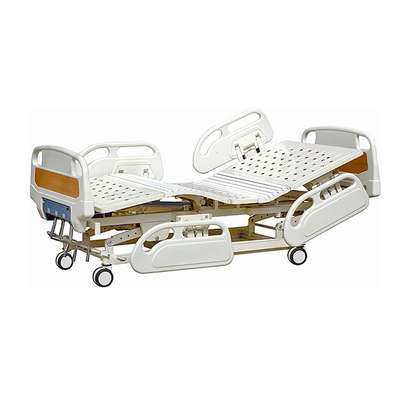 three crank manual hospital bed with adjustable height image 1