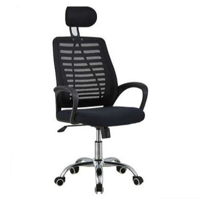 Office Chair: Office Mesh Breathable Headrest Chair image 2