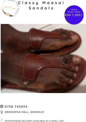 Mens leather sandals image 4
