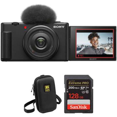Sony ZV-1F Vlogging Camera with Accessory Kit (Black) image 1