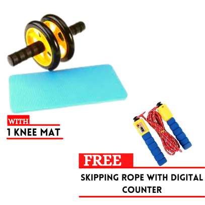 AB Wheel Smooth Roller Plus Free Skipping Rope And Mat image 3