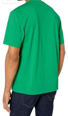 Green V-Neck T-shirts image 3