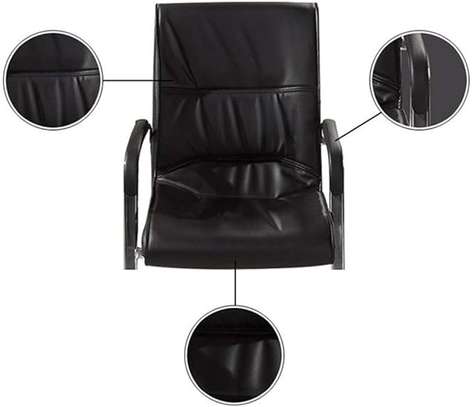 HB High Quality Leather Visitor's Chair image 3