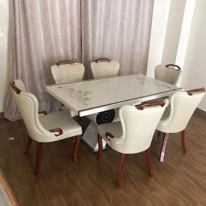 White dinning chairs image 1
