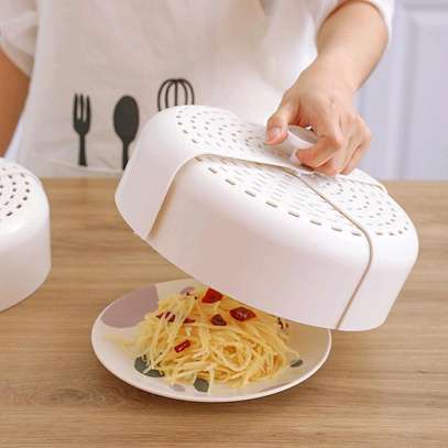 Foldable Plastic food cover with vents image 1