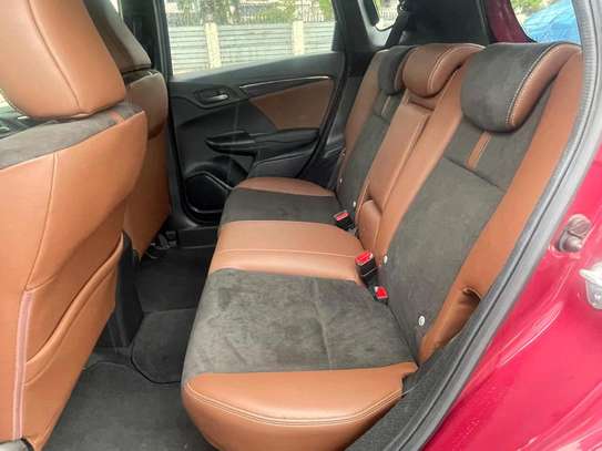 Honda fit hybrid maroon image 7