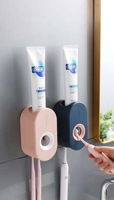 Automatic Toothpaste Squeezer Set Toothbrush Rack image 3