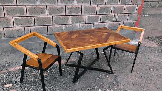 Outdoor table with 2seats image 1