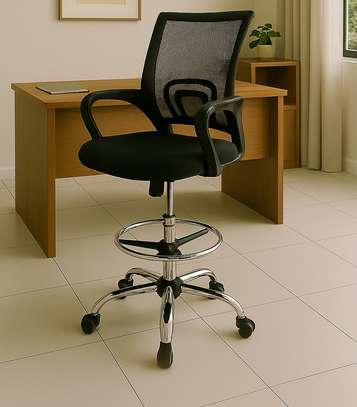 Office Chair: Counter Footrest Cashier Seat image 1