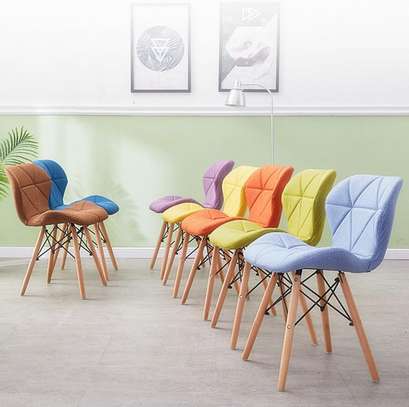 Office Chair; Nordic Wood Dining Chair image 3