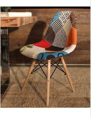 Dining Chair: Unique Patchwork Office Visitor Dining Chair image 4