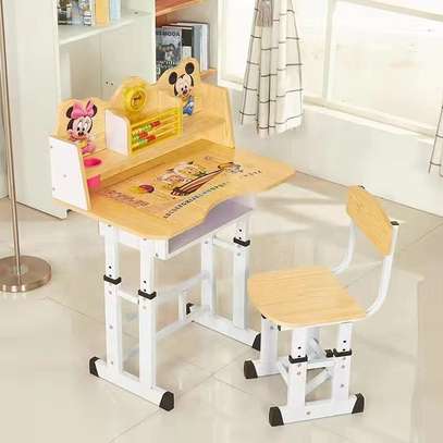High-Quality Modern Cartoon School Desk and Chair Set image 3