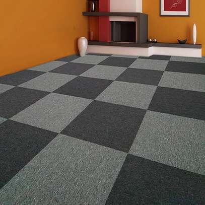 fitted carpet tiles in stock image 3