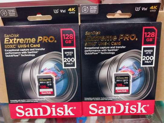 SanDisk Extreme PRO 128GB 200mbs SDXC UHS-I Memory Card image 2