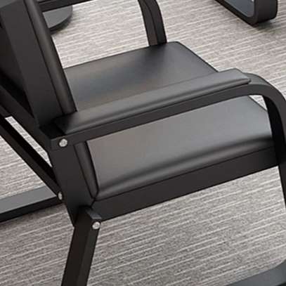 5 Seater Leather Sofa With Metallic Frame image 4