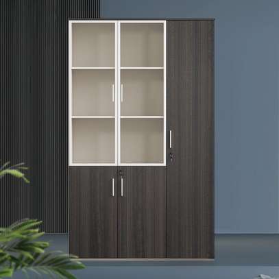 Office Cabinet: Wooden Three Door Spacious Office Cabinet image 1