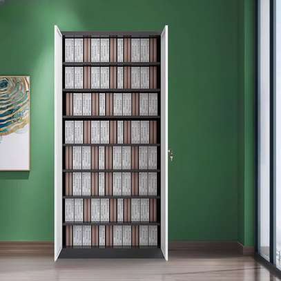 Office Cabinet: 2-Door Full Glass Storage Cabinet image 5