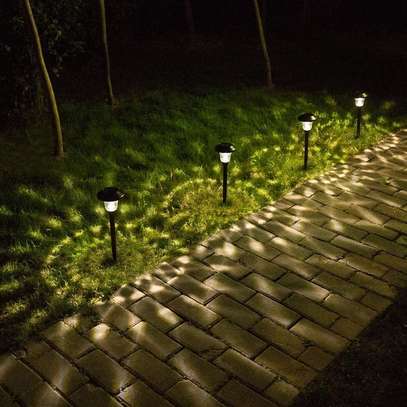 Outdoor Landscape Solar Garden Light Stainless Steel image 2