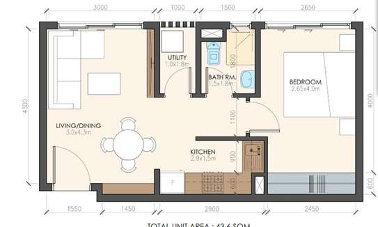 1 Bedroom Apartment For Sale in Two Rivers Mall image 1