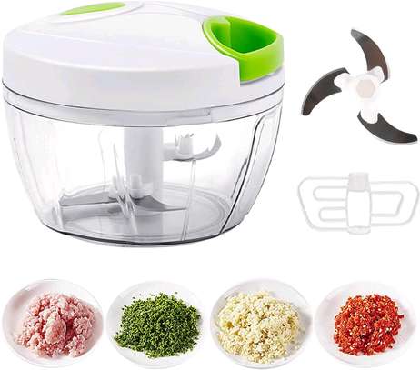 *2 in 1 Manual Food Chopper with whisk image 3