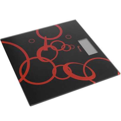 RAMTONS BLACK AND RED BATHROOM SCALE- image 4