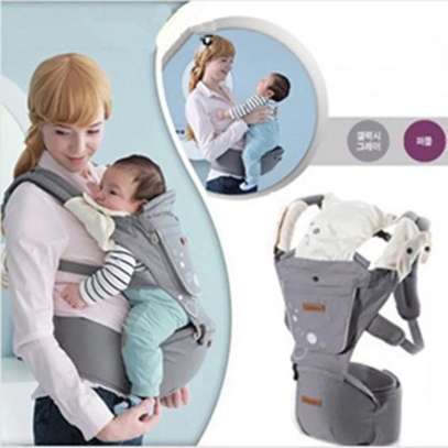 BREATHABLE BABY CARRIER / HIP SEAT CARRIER-GREY image 1
