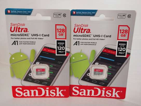 SanDisk 128GB Ultra microSDXC UHS-I Memory Card - 120MB/s image 1