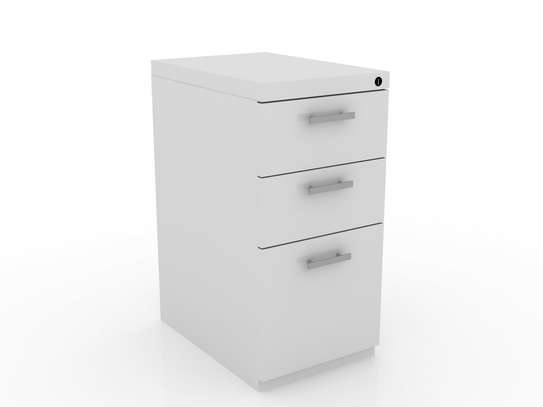 Metal Mobile Filing Cabinet – 3 Drawer Pedestal Locker image 3