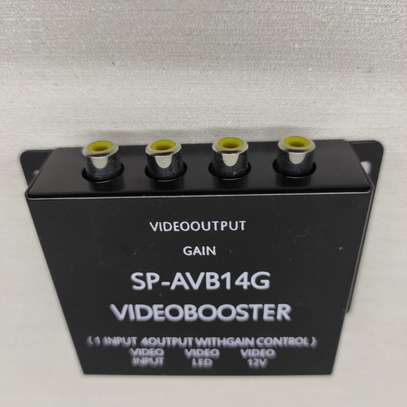 Car Video Booster 1 Input 4 Output Amplifier with Gain. image 2