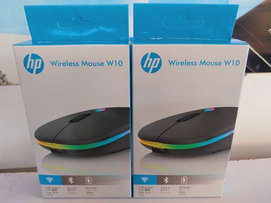 HP W10 LED WIRELESS MOUSE, RECHARGEABLE SILENT MOUSE 2.4G image 1